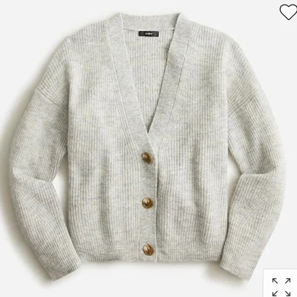 J.Crew Ribbed V-Neck Cardigan Sweater Size XS